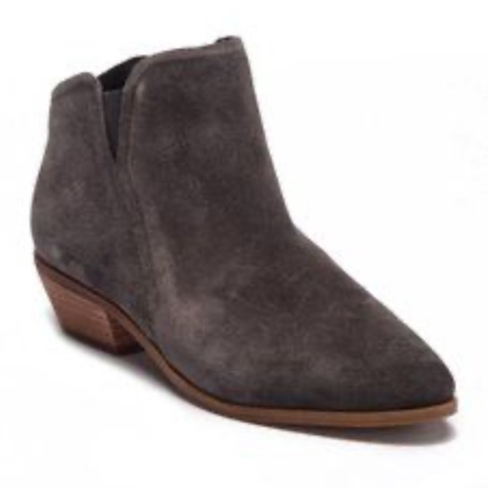 Susina Genuine‎ Suede Gray Ankle Booties Size 8.5